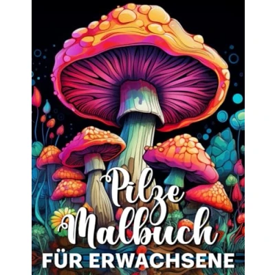 Abbildung von Pilze Malbuch für Erwachsene: 50 Stressabbau und Entspannende Mystische Pilz Malvorlagen Erwachsene Teenager