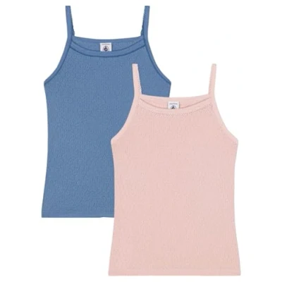 Abbildung von Petit Bateau Junior Chemises Bretelles 2 PACK Unterhemd/shirt multicoloured für Kinder, Größe: 86, Multi coloured