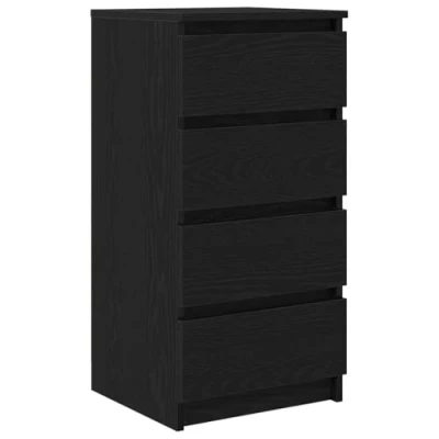 Abbildung von vidaXL Sideboard Schwarz Eichen Optik 37,5x35x76 cm Holzwerkstoff