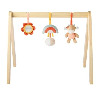 Abbildung von Nattou Holzbogen, Mit Spielzeug und zahlreichen Aktivitäten, Kuh Mila, 60 x 50 47 cm, Zoë Lana, Polyester/Holz, Bunt