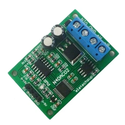 Abbildung von N4DAC02 12V 24V 2CH 0 5V 10V Spannung Konverter Modul RS485 Modbus RTU 03 06 2
