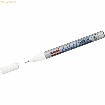 Abbildung von Uni Ball Lackmarker PX 203 0,8 silber