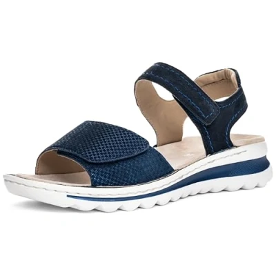 Abbildung von Ara TAMPA Keilsandalette, Sommerschuh, Sandale, Keilabsatz, mit Klettverschlüssen, G Weite