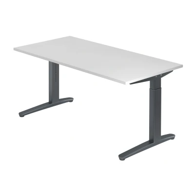Abbildung von Hammerbacher Schreibtisch XB16 Weiß/Graphit