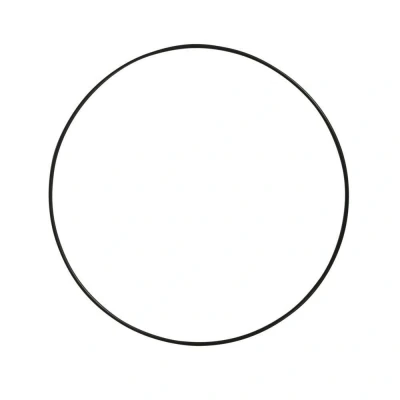 Abbildung von Rayher 2505201 Metallring, schwarz beschichtet, 20 cm ø, Stärke ca. 3 mm, Drahtring zum Basteln, für Wickeltechnik, Traumfänger Ring, Makramee Floristik