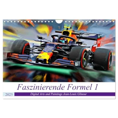 Abbildung von Faszinierende Formel 1 (Wandkalender 2025 DIN A4 quer), CALVENDO Monatskalender: Wer bremst, verliert ... (CALVENDO Sport)