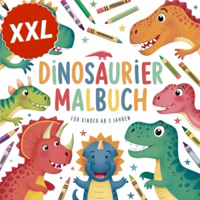 Abbildung von Dinosaurier Malbuch: Das Große XXL Dino Ausmalbuch für Kinder ab 3 Jahren