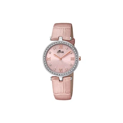 Abbildung von Lotus Watches Damen Datum klassisch Quarz Uhr mit Leder Armband 18462/3