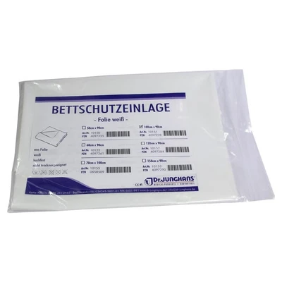 Abbildung von Bettschutzeinlage Folie 90x100 cm weiß 1 St
