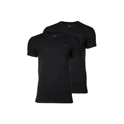 Abbildung von GANT 2PACK Nachtwäsche Shirt, Herren, Größe: Large, Schwarz