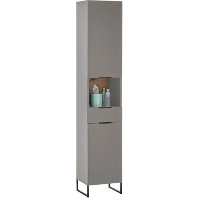 Abbildung von BASIC by Balculina Hochschrank &quot;Denver Hochschrank, Badezimmerschrank BxHxT 38x195x32&quot;, (1 St.), Breite 38 cm, Tür L/R montierbar, Softclose