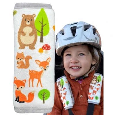 Abbildung von Schlafkissen 2x Baby Kinderwagen Trageschale Auto Gurtschutz Gurtpolster für Hals, HECKBO