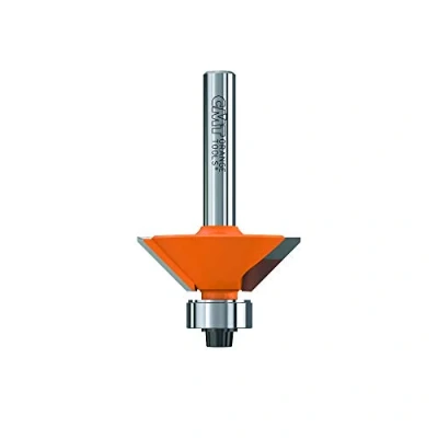 Abbildung von CMT ORANGE TOOLS 736.280.11 FASENFRÄSER M/ANLAUFLAGER 45GRAD S=6 D=31.7
