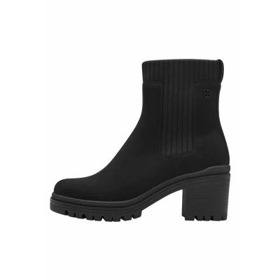 Abbildung von s.Oliver Damen Chelsea Boots mit Blockabsatz Vegan, Schwarz (Black), 36 EU