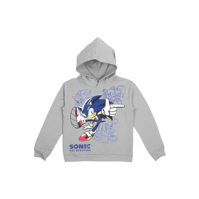 Abbildung von United Labels Sonic THE Hedgehog Kapuzenpullover für Kinder, Größe: 146/152, Grau