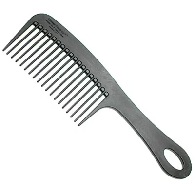 Abbildung von Chicago Comb Modell 8 Kohlefaser, antistatisch, Entwirr und Duschkamm, verleiht Volumen Volumen, 21,5 cm lang