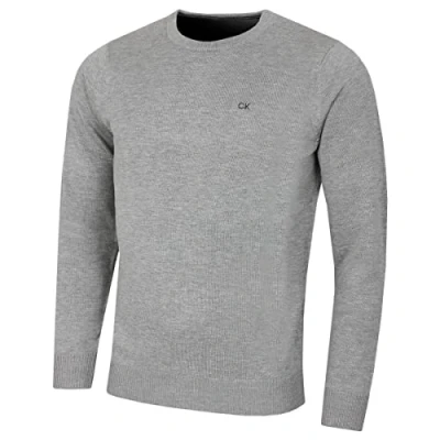 Abbildung von Calvin Klein Herren mit Rundhalsausschnitt Sweater Grau Marl S