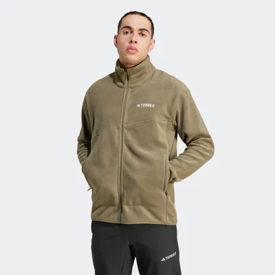 Abbildung von Adidas Terrex Multi FULL ZIP Fleecejacke, Herren, Größe: XL, Olive strata