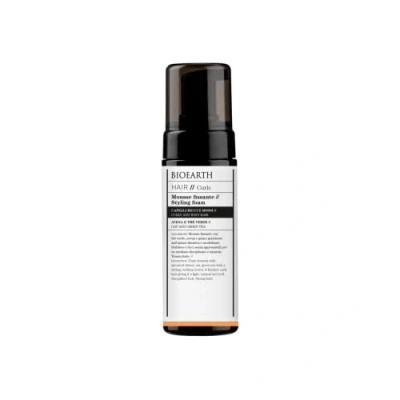 Abbildung von Bioearth Mousse Fixiermittel Haare Ricci E Mossi 150 ML Hafer Nierentisch Grün Eco Bio Vegan