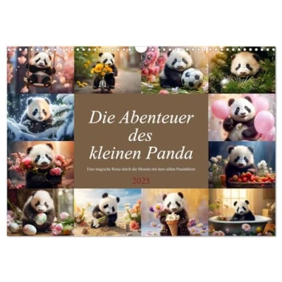 Abbildung von Die Abenteuer des kleinen Panda (Wandkalender 2025 DIN A3 quer), CALVENDO Monatskalender