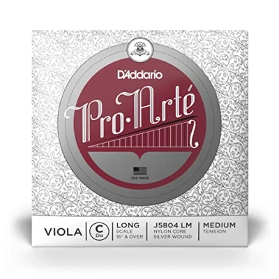 Abbildung von D&#039;Addario J5804 LM Pro Arte Viola Einzelsaite &#039;C&#039; Silber Medium Light