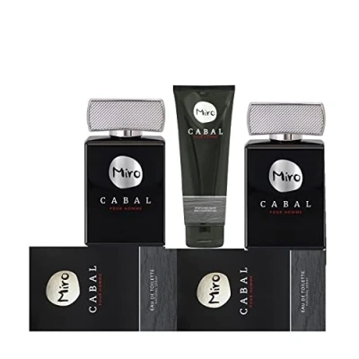 Abbildung von 2 x MIRO CABAL POUR HOMME Eau de Toilette Spray 75 ml + 1 Bade und Duschgel 250