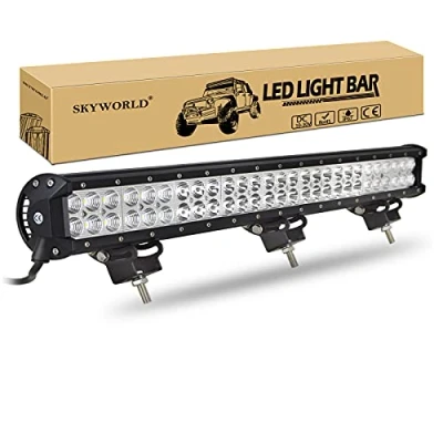 Abbildung von SKYWORLD 25 Zoll 162W LED Arbeitsscheinwerfer Bar, Bar Offroad Zusatzscheinwerfer Scheinwerfer 12V 24V Auto Arbeit Licht Wasserdicht für SUV UTV ATV KFZ Traktor Truck 4x4 lightbar