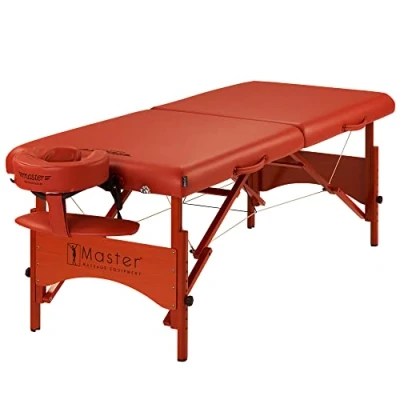 Abbildung von Master Massage Fairlane Mobil Massageliege Kosmetikliege Behandlungsliege Therapiebett Klappbar Holz Ultraleicht, Zimt, 71 cm