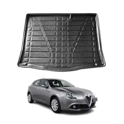 Abbildung von Kofferraumwanne Laderaumwanne kompatibel mit Alfa Romeo Giulietta 2010 2020 Gummi TPE