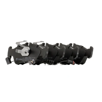 Abbildung von BREMBO P 50 082 Bremsbelagsatz inkl. Verschleißwarnkontakt mit Kolbenclip ohne Zubehör MERCEDES BENZ: Sprinter 3 T Kastenwagen