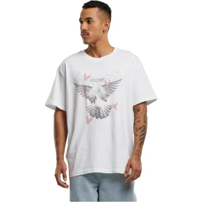 Abbildung von Mister Tee Unisex MT2738 Doves Oversize T Shirt, White, XL