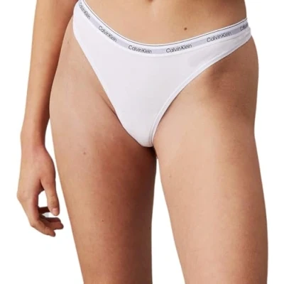 Abbildung von Calvin Klein Underwear Modern LOGO 3 PACK String, Damen, Größe: XL, Nightshade lilac sugar white