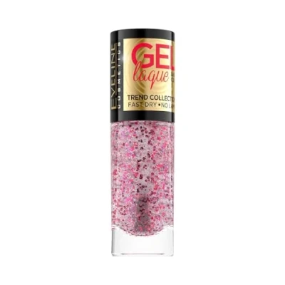 Abbildung von Eveline Cosmetics Gel Laque Nagellack Nr. 233, Schnell trocknender Effekt, langanhaltende Maniküre ohne UV /LED Lampe, 8 ml