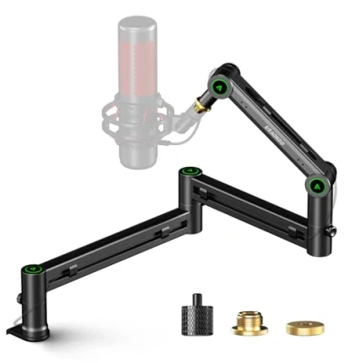 Abbildung von Mikrofon Arm,Aokeo AK 58i Niedriges Profil Ständer Arm für HyperX QuadCast,SoloCast,Elgato Wave,Shure SM7B,Blue Yeti,Blue Snowball,Broadcast,Studio Programm Aufnahme