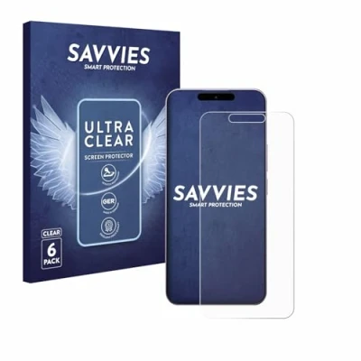 Abbildung von Savvies 6 Stück Schutzfolie für Oukitel P1 Displayschutz Folie Ultra Transparent