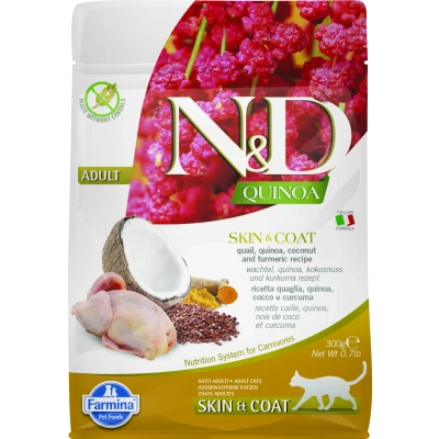 Abbildung von N&amp;D Quinoa Katzenfutter Skin &amp; Coat Wachtel 300 gr.