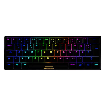 Abbildung von Sharkoon Skiller SGK50 S4 bk Kailh Blue, USB Gaming Tastatur, schwarz
