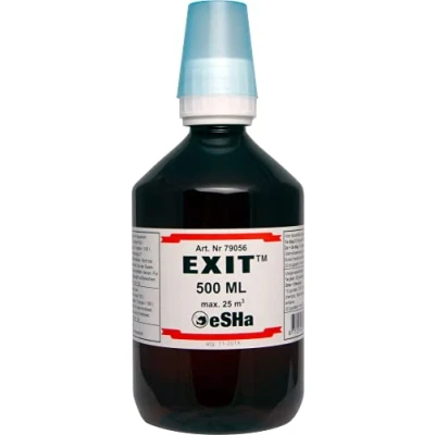 Abbildung von eSHa EXIT bekämpft Ichthyo oder Weißpünktchenkrankheit (Ichthyophthirius) und Samtkrankheit (Oodinium) 500 ml
