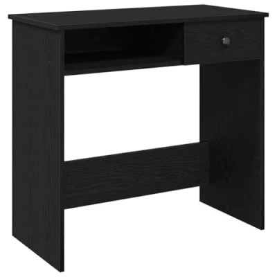 Abbildung von vidaXL Schreibtisch Schwarz 80x40x75 cm Holzwerkstoff, Bürotisch, Tisch, PC Computertisch, Laptoptisch, Arbeitstisch, Studiertisch, Büromöbel