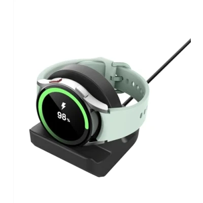 Abbildung von MoKo Ladestation Ständer Kompatibel mit Samsung Galaxy Watch Ultra/Watch 7/FE/6/5 40mm 44mm/Watch 6 Classic 43mm 47mm/Watch 5 Pro 45mm, Silikon Ladegerät Halterung Anti Rutsch Basis, S