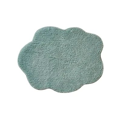 Abbildung von Vertbaudet Kinderzimmer Teppich „Wolke“ graublau