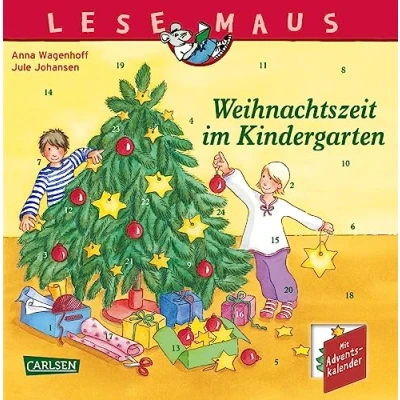 Abbildung von LESEMAUS 24: Weihnachtszeit im Kindergarten: 24 kurze Vorlesegeschichten für jeden Tag und ein bunter Adventskalender Stimmungsvolles Bilderbuch mit ... Geschichten Kinder ab 3 Jahren (24)