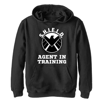 Abbildung von Marvel Jungen Klassisch Agententraining Hoodie, Schwarz, M