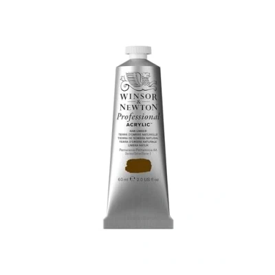 Abbildung von Winsor &amp; Newton 2320554 Professional Acrylfarbe in Künstlerqualität, hohe Farbbrillanz Deckkraft, Archivqualität, 60ml Tube Umbra Natur