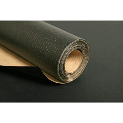 Abbildung von Clairefontaine 395729C Rolle Kraftpapier (60 g, 10 m x 1 m, ideal für Verpackungen und Skizzen) schwarz