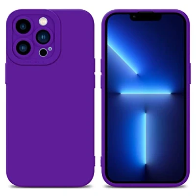 Abbildung von Cadorabo Hülle kompatibel mit Apple iPhone 13 PRO MAX Schutzhülle TPU Silikon Case Liquid Design Kameraschutz Slim Kratzfest Weiche Gummi Rundumschutz für in Lila