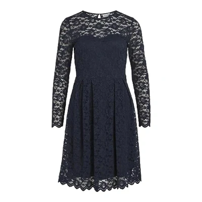 Abbildung von VILA Vikalila LS NOOS Cocktailkleid/festliches Kleid, Damen, Größe: Medium, Navy blazer