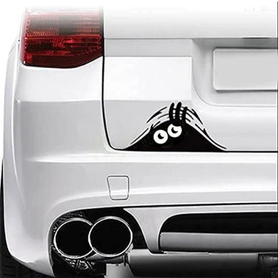 Abbildung von SKS Distribution® 3D Funny Peeking Monster Cartoon Auto Aufkleber Vinyl Badge Emblem