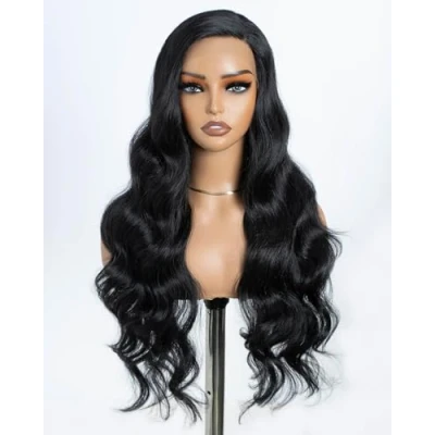Abbildung von Style Icon Lace Front Perücken Wigs 70cm Lang Wellige Synthetische Für Frauen Tief Seitliche Parting Hitzebeständige Fasern Spitze