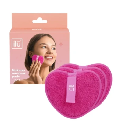 Abbildung von ilu Reusable Makeup Remover Pads Pink 3pcs